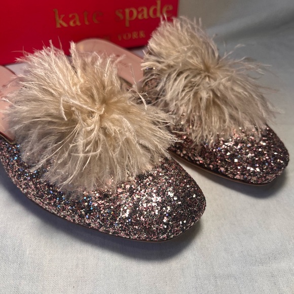 Kate Spade GALA Rose Gold/Multi Glitter Slip On - Picture 2 of 6